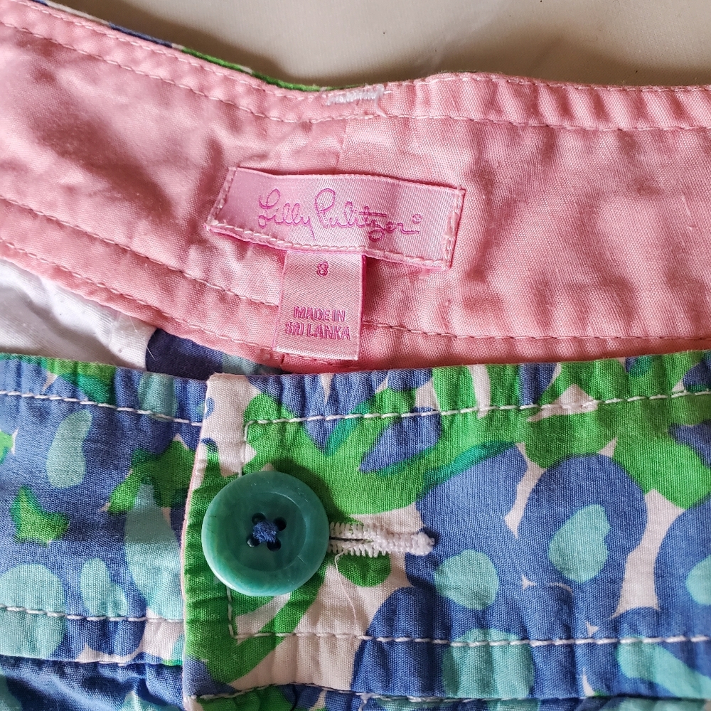 Lilly Pulitzer women floral shir sz 8 - Picture 5 of 6